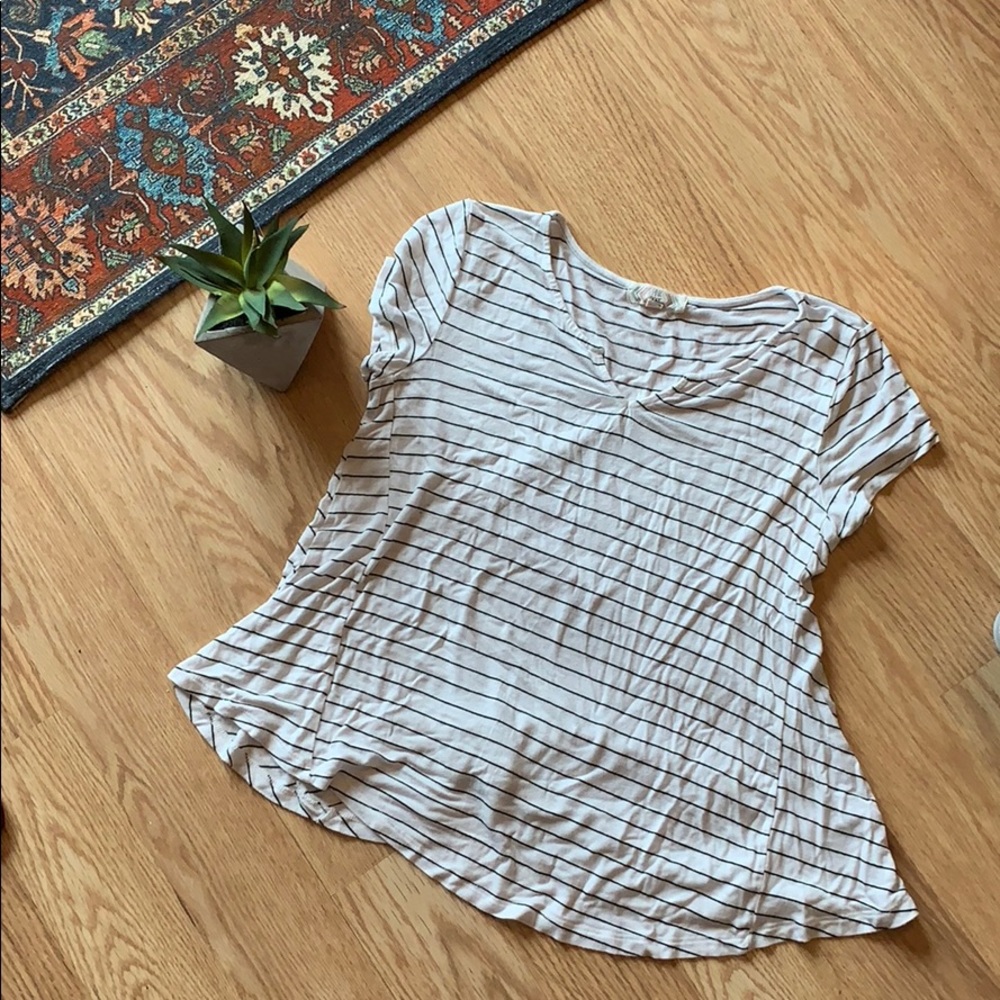 Flowy striped tee